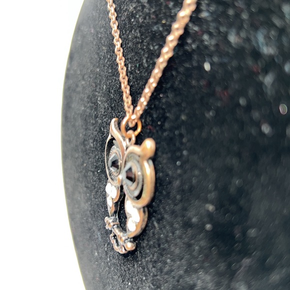 Owl Necklace & Snap Bar Closure Bead Earrings - Picture 8 of 14